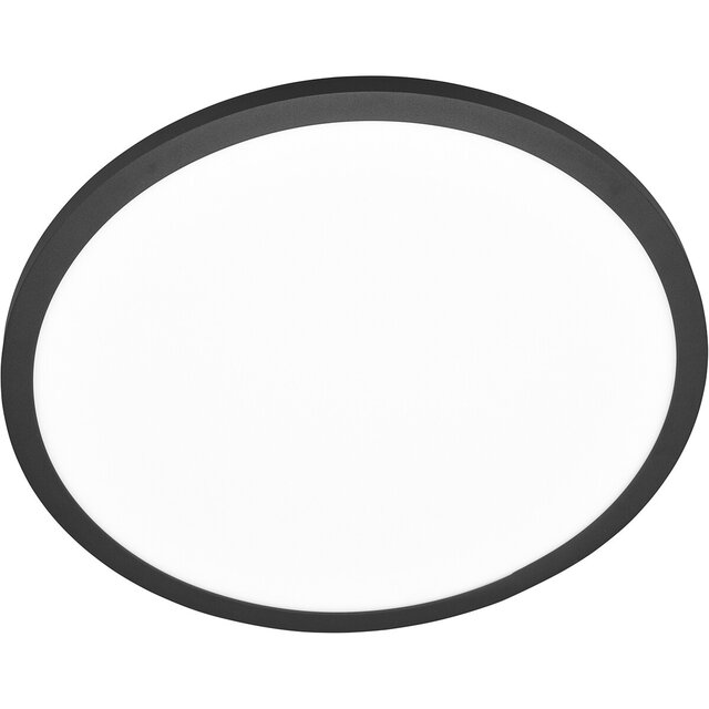 HLW LED LED Ceiling Lamp - Ceiling Lighting - Trion Trula - 29W - Warm White 3000K - Dimmable - Round - Matte Black - Aluminum HLW LED LED Ceiling Lamp - Ceiling Lighting - Trion Trula - 29W - Warm White 3000K - Dimmable - Round - Matte Black - Aluminum