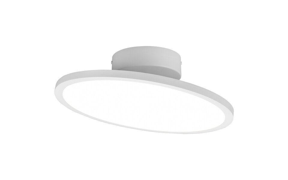 HLW LED LED Plafondlamp - Plafondverlichting - Trion Trula - 29W - Natuurlijk Wit 4000K - Dimbaar - Rond - Mat Wit - Aluminium