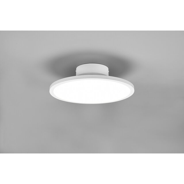 HLW LED LED Plafondlamp - Plafondverlichting - Trion Trula - 29W - Natuurlijk Wit 4000K - Dimbaar - Rond - Mat Wit - Aluminium