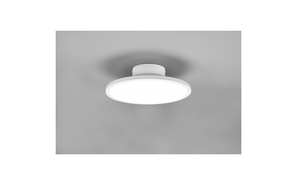 HLW LED LED Ceiling Lamp - Ceiling Lighting - Trion Trula - 29W - Natural White 4000K - Dimmable - Round - Matte White - Aluminum HLW LED LED Ceiling Lamp - Ceiling Lighting - Trion Trula - 29W - Natural White 4000K - Dimmable - Round - Matte White - Aluminum