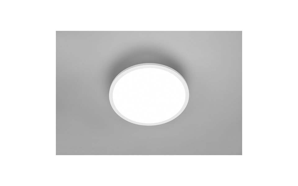 HLW LED LED Ceiling Lamp - Ceiling Lighting - Trion Trula - 29W - Natural White 4000K - Dimmable - Round - Matte White - Aluminum HLW LED LED Ceiling Lamp - Ceiling Lighting - Trion Trula - 29W - Natural White 4000K - Dimmable - Round - Matte White - Aluminum