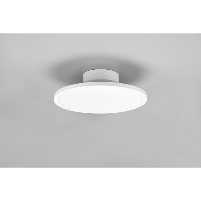 HLW LED LED Plafondlamp - Plafondverlichting - Trion Trula - 29W - Natuurlijk Wit 4000K - Dimbaar - Rond - Mat Wit - Aluminium