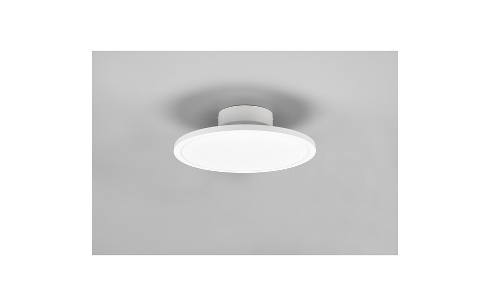 HLW LED LED Plafondlamp - Plafondverlichting - Trion Trula - 29W - Natuurlijk Wit 4000K - Dimbaar - Rond - Mat Wit - Aluminium