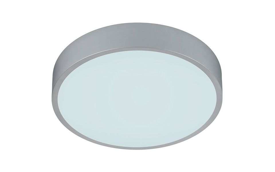 HLW LED LED Plafondlamp - Plafondverlichting - Trion Wilson - 28W - Aanpasbare Kleur - Dimbaar - Rond - Mat Titaan - Aluminium