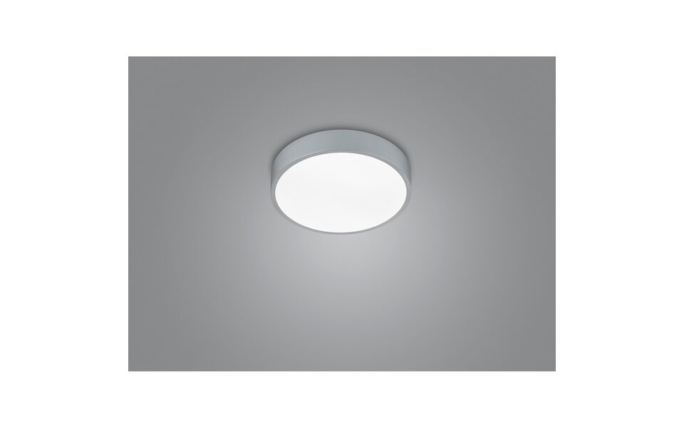 HLW LED LED Ceiling Lamp - Ceiling Lighting - Trion Wilson - 28W - Adjustable Color - Dimmable - Round - Matte Titanium - Aluminum HLW LED LED Ceiling Lamp - Ceiling Lighting - Trion Wilson - 28W - Adjustable Color - Dimmable - Round - Matte Titanium - Aluminum