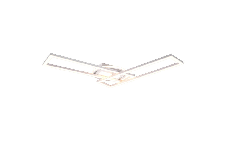 HLW LED LED Ceiling Lamp - Ceiling Lighting - Trion Tiger - 30W - Adjustable Color - Remote Control - Dimmable - Rectangular - Matte White - Aluminum HLW LED LED Ceiling Lamp - Ceiling Lighting - Trion Tiger - 30W - Adjustable Color - Remote Control - Dimmable - Rectangular - Matte White - Aluminum