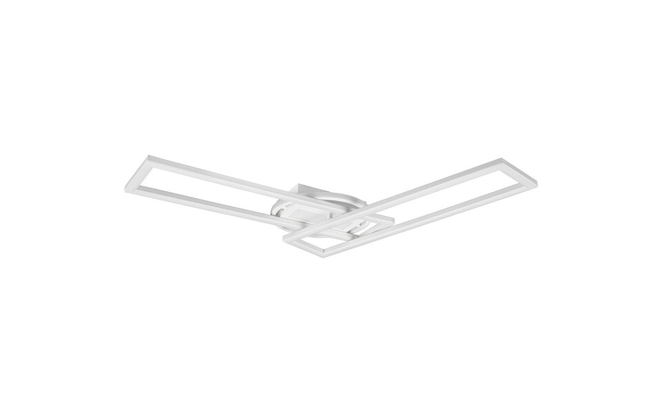 HLW LED LED Ceiling Lamp - Ceiling Lighting - Trion Tiger - 30W - Adjustable Color - Remote Control - Dimmable - Rectangular - Matte White - Aluminum HLW LED LED Ceiling Lamp - Ceiling Lighting - Trion Tiger - 30W - Adjustable Color - Remote Control - Dimmable - Rectangular - Matte White - Aluminum