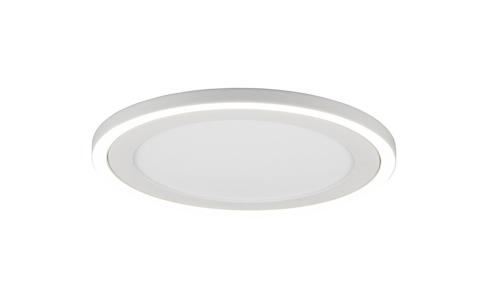 HLW LED LED Ceiling Light - Ceiling Lighting - Trion Coman - 24.5W - Natural White 4000K - Round - Matte White - Plastic