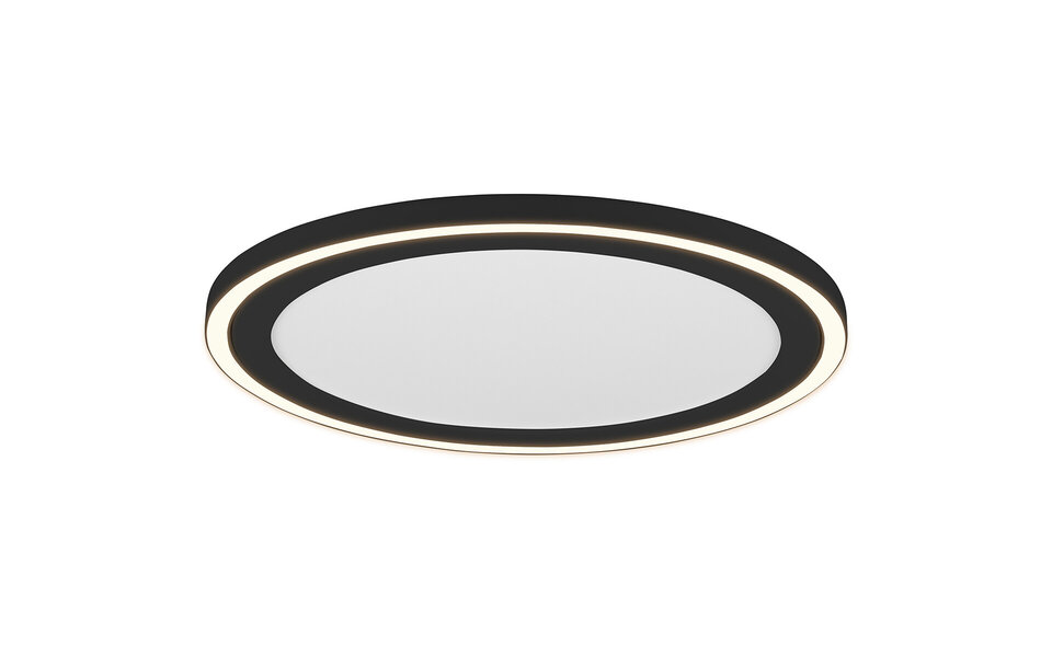 HLW LED LED Plafondlamp - Plafondverlichting - Trion Coman - 29W - Warm Wit 3000K - Rond - Mat Zwart - Kunststof HLW LED LED Plafondlamp - Plafondverlichting - Trion Coman - 29W - Warm Wit 3000K - Rond - Mat Zwart - Kunststof