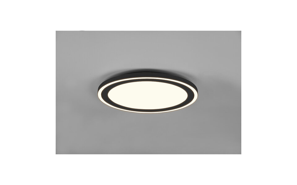 HLW LED LED Plafondlamp - Plafondverlichting - Trion Coman - 29W - Warm Wit 3000K - Rond - Mat Zwart - Kunststof HLW LED LED Plafondlamp - Plafondverlichting - Trion Coman - 29W - Warm Wit 3000K - Rond - Mat Zwart - Kunststof