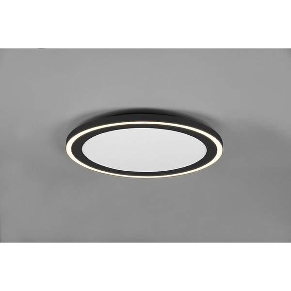 HLW LED LED Plafondlamp - Plafondverlichting - Trion Coman - 29W - Warm Wit 3000K - Rond - Mat Zwart - Kunststof HLW LED LED Plafondlamp - Plafondverlichting - Trion Coman - 29W - Warm Wit 3000K - Rond - Mat Zwart - Kunststof