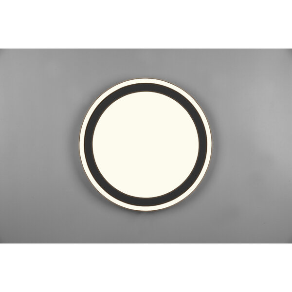 HLW LED LED Plafondlamp - Plafondverlichting - Trion Coman - 29W - Warm Wit 3000K - Rond - Mat Zwart - Kunststof HLW LED LED Plafondlamp - Plafondverlichting - Trion Coman - 29W - Warm Wit 3000K - Rond - Mat Zwart - Kunststof