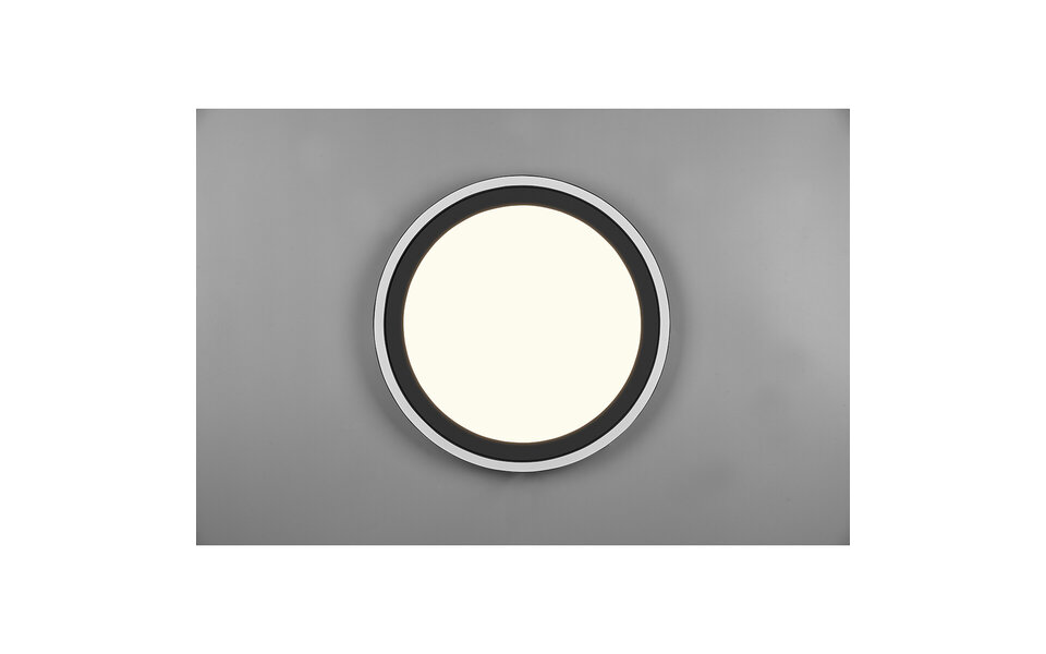 HLW LED LED Ceiling Lamp - Ceiling Lighting - Trion Coman - 29W - Warm White 3000K - Round - Matte Black - Plastic