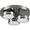 HLW LED LED Ceiling Light - Ceiling Lighting - Trion Franco - 25.5W - Warm White 3000K - 3-light - Dimmable - Round - Matte Nickel - Aluminum