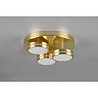 HLW LED LED Ceiling Light - Ceiling Lighting - Trion Franco - 25.5W - Warm White 3000K - 3-light - Dimmable - Round - Matte Gold - Aluminum