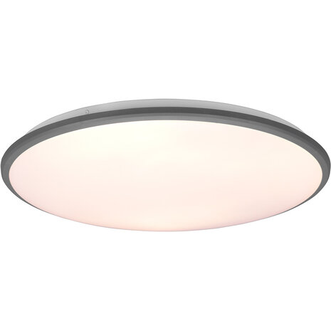 LED Plafondlamp - Plafondverlichting - Trion Lombis - 34W - Warm Wit 3000K - Dimbaar - Rond - Mat Titaan - Kunststof LED Plafondlamp - Plafondverlichting - Trion Lombis - 34W - Warm Wit 3000K - Dimbaar - Rond - Mat Titaan - Kunststof