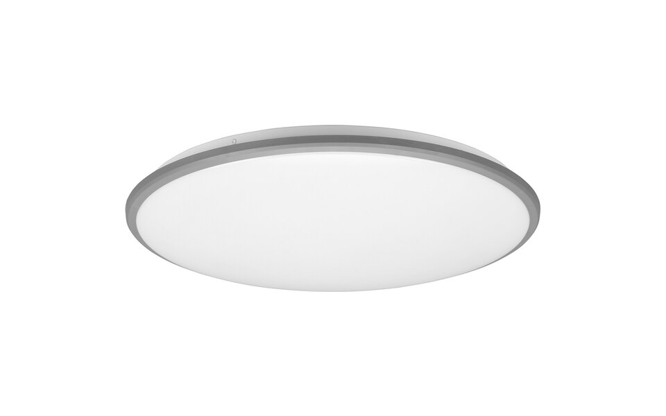 HLW LED LED Ceiling Lamp - Ceiling Lighting - Trion Lombis - 34W - Warm White 3000K - Dimmable - Round - Matte Titanium - Plastic