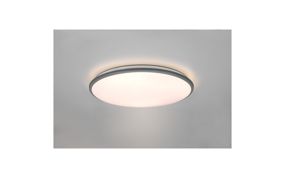 HLW LED LED Plafondlamp - Plafondverlichting - Trion Lombis - 34W - Warm Wit 3000K - Dimbaar - Rond - Mat Titaan - Kunststof HLW LED LED Plafondlamp - Plafondverlichting - Trion Lombis - 34W - Warm Wit 3000K - Dimbaar - Rond - Mat Titaan - Kunststof