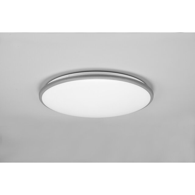 HLW LED LED Ceiling Lamp - Ceiling Lighting - Trion Lombis - 34W - Warm White 3000K - Dimmable - Round - Matte Titanium - Plastic