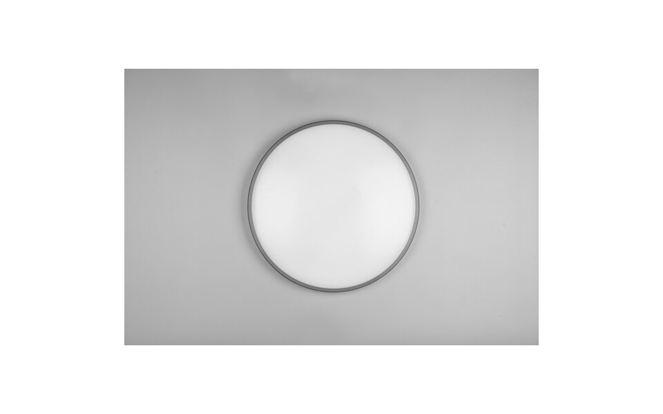 HLW LED LED Plafondlamp - Plafondverlichting - Trion Lombis - 34W - Warm Wit 3000K - Dimbaar - Rond - Mat Titaan - Kunststof HLW LED LED Plafondlamp - Plafondverlichting - Trion Lombis - 34W - Warm Wit 3000K - Dimbaar - Rond - Mat Titaan - Kunststof