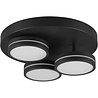 HLW LED LED Ceiling Lamp - Ceiling Lighting - Trion Franco - 25.5W - Warm White 3000K - 3-light - Dimmable - Round - Matte Anthracite - Aluminum