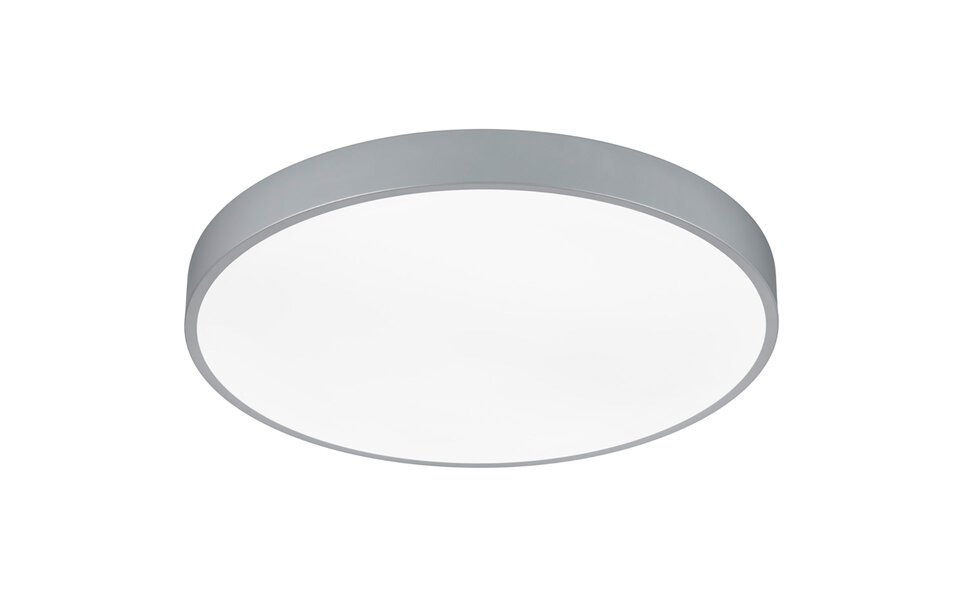 HLW LED LED Ceiling Light - Trion Oka - Adjustable Color - Dimmable - Round - Titanium - Metal