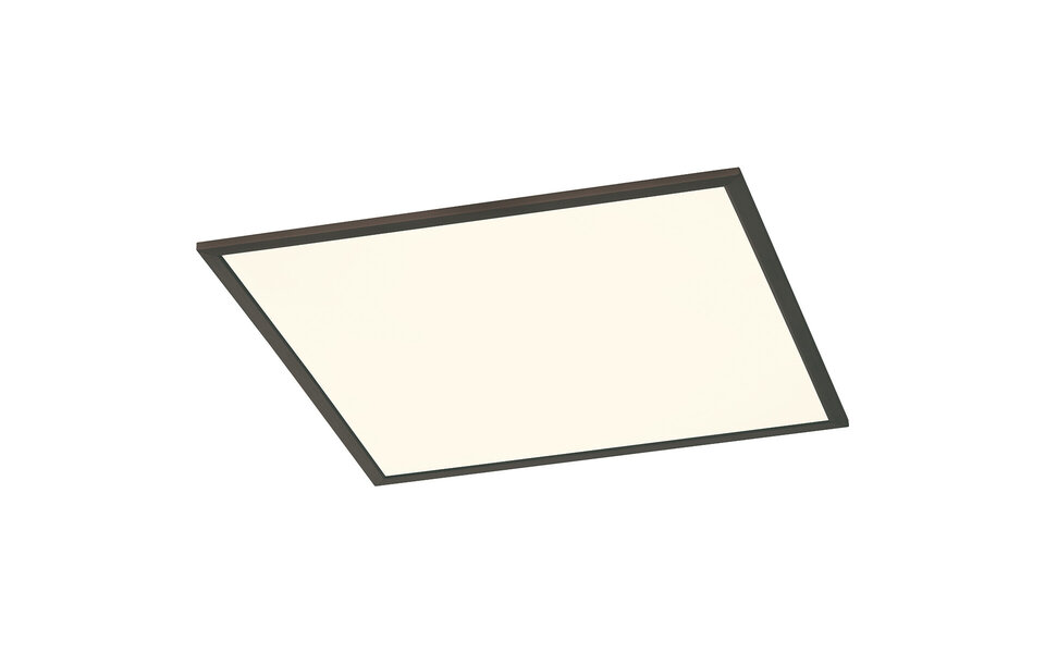 HLW LED LED Plafondlamp - Plafondverlichting - Trion Povino - 31W - Warm Wit 3000K - Dimbaar - Vierkant - Mat Zwart - Aluminium