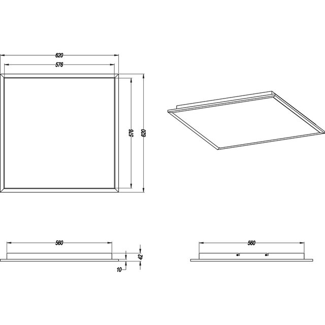 ronde mat zwarte LED plafondlamp 31W 3600 lumen warm wit licht 3000K