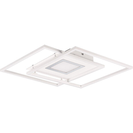 LED Plafondlamp - Plafondverlichting - Trion Avia - 36W - Aanpasbare Kleur - Afstandsbediening - Dimbaar - Mat Wit - Aluminium LED Plafondlamp - Plafondverlichting - Trion Avia - 36W - Aanpasbare Kleur - Afstandsbediening - Dimbaar - Mat Wit - Aluminium