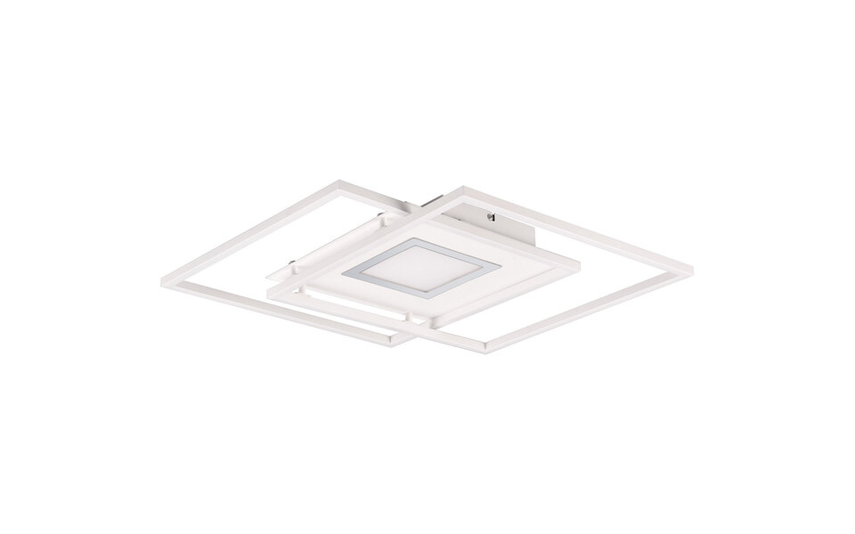 HLW LED LED Ceiling Lamp - Ceiling Lighting - Trion Avia - 36W - Adjustable Color - Remote Control - Dimmable - Matte White - Aluminum