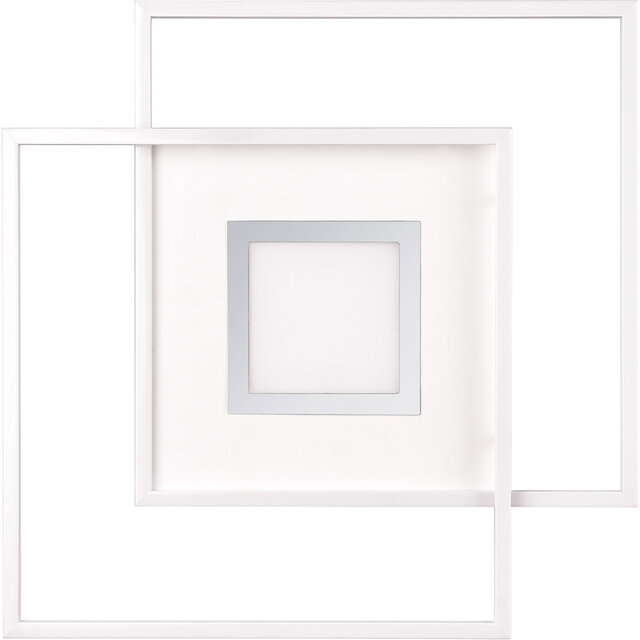 HLW LED LED Plafondlamp - Plafondverlichting - Trion Avia - 36W - Aanpasbare Kleur - Afstandsbediening - Dimbaar - Mat Wit - Aluminium