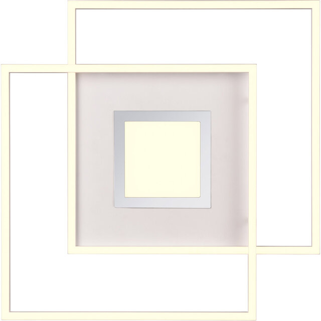 HLW LED LED Plafondlamp - Plafondverlichting - Trion Avia - 36W - Aanpasbare Kleur - Afstandsbediening - Dimbaar - Mat Wit - Aluminium