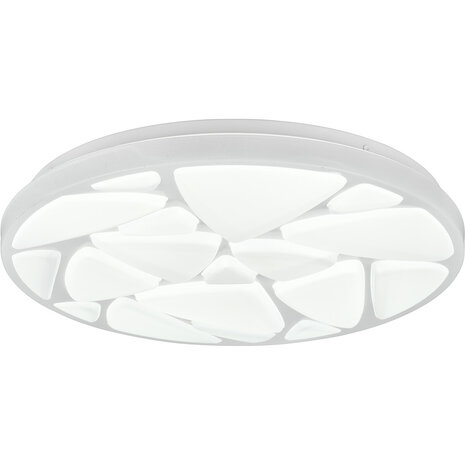 LED Plafondlamp - Plafondverlichting - Trion Stroma - 16W - Dimbaar - Aanpasbare Lichtkleur - Afstandsbediening - Rond - Mat Wit - Kunststof LED Plafondlamp - Plafondverlichting - Trion Stroma - 16W - Dimbaar - Aanpasbare Lichtkleur - Afstandsbediening - Rond - Mat Wit - Kunststof