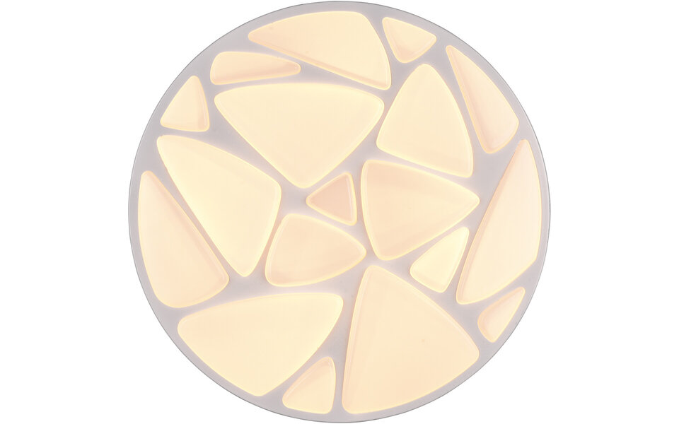 HLW LED LED Plafondlamp - Plafondverlichting - Trion Stroma - 16W - Dimbaar - Aanpasbare Lichtkleur - Afstandsbediening - Rond - Mat Wit - Kunststof