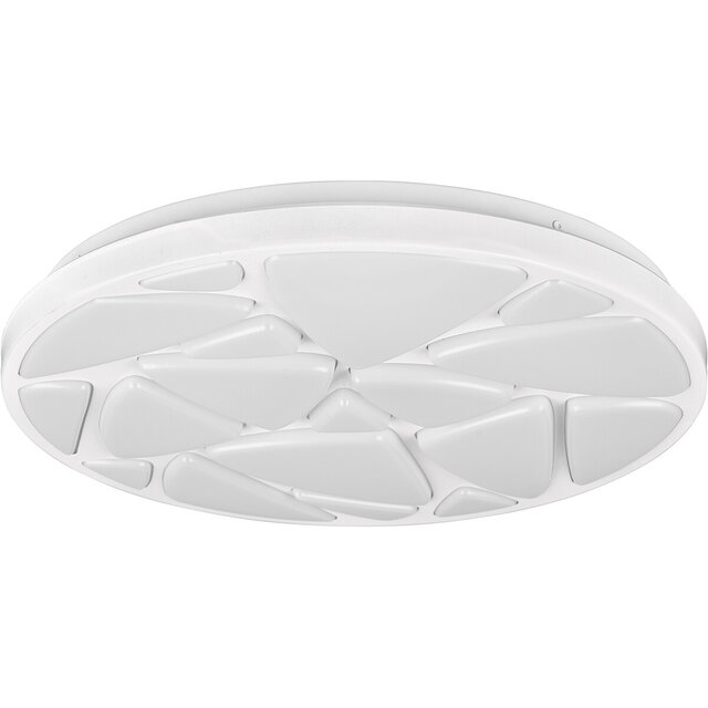 HLW LED LED Ceiling Lamp - Ceiling Lighting - Trion Stroma - 16W - Dimmable - Adjustable Light Color - Remote Control - Round - Matte White - Plastic