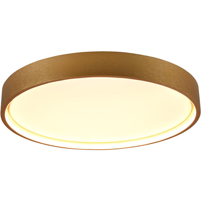 HLW LED LED Ceiling Lamp - Ceiling Lighting - Trion Dile - 29W - Adjustable Light Color - Round - Matte Brass - Metal