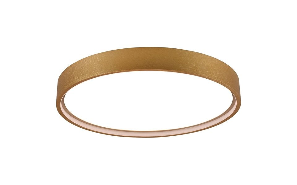 HLW LED LED Plafondlamp - Plafondverlichting - Trion Dile - 29W - Aanpasbare Lichtkleur - Rond - Mat Messing - Metaal