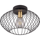 HLW LED LED Ceiling Lamp - Ceiling Lighting - Trion Rigo - E27 Fitting - 1-light - Round - Matte Black - Metal