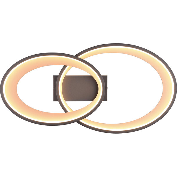 HLW LED LED Plafondlamp - Plafondverlichting - Trion Gela - 25W - Warm Wit 3000K - Rond - Zwart Goud - Metaal HLW LED LED Plafondlamp - Plafondverlichting - Trion Gela - 25W - Warm Wit 3000K - Rond - Zwart Goud - Metaal