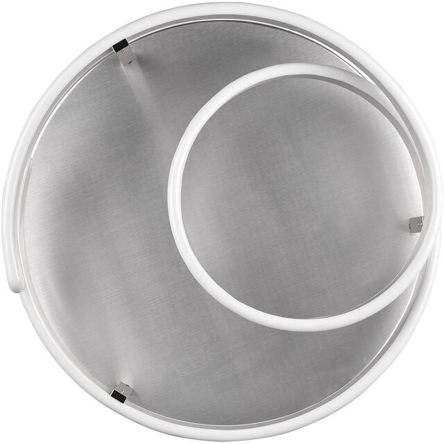 HLW LED LED Plafondlamp - Trion Renie - 58W - Warm Wit 3000K - Dimbaar - Rond - Geborsteld Aluminium - Metaal