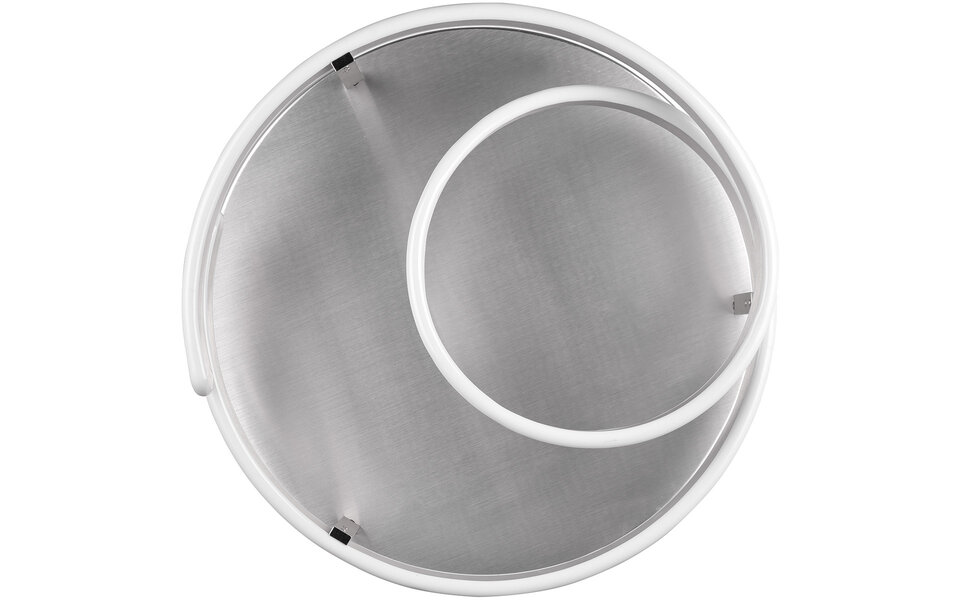 HLW LED LED Plafondlamp - Trion Renie - 58W - Warm Wit 3000K - Dimbaar - Rond - Geborsteld Aluminium - Metaal