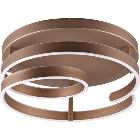 LED Plafondlamp - Trion Renie - 58W - Warm Wit 3000K - Dimbaar - Rond - Coffee - Metaal LED Plafondlamp - Trion Renie - 58W - Warm Wit 3000K - Dimbaar - Rond - Coffee - Metaal