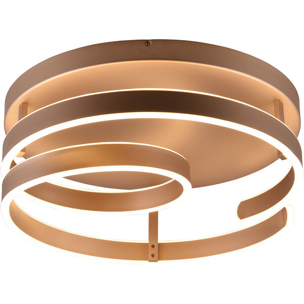HLW LED LED Plafondlamp - Trion Renie - 58W - Warm Wit 3000K - Dimbaar - Rond - Coffee - Metaal HLW LED LED Plafondlamp - Trion Renie - 58W - Warm Wit 3000K - Dimbaar - Rond - Coffee - Metaal