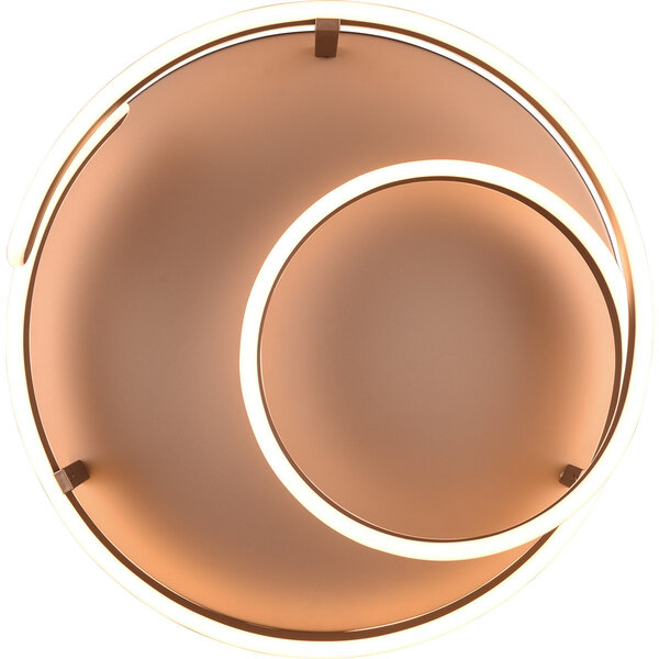 HLW LED LED Plafondlamp - Trion Renie - 58W - Warm Wit 3000K - Dimbaar - Rond - Coffee - Metaal HLW LED LED Plafondlamp - Trion Renie - 58W - Warm Wit 3000K - Dimbaar - Rond - Coffee - Metaal