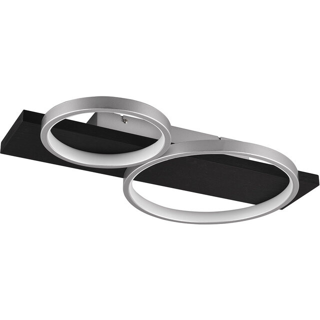 LED plafondlamp Trion Rameda 26W 3000lm 3000K dimbaar titaan Verlichting per ruimte LED plafondlamp Trion Rameda 26W 3000lm 3000K dimbaar titaan Verlichting per ruimte