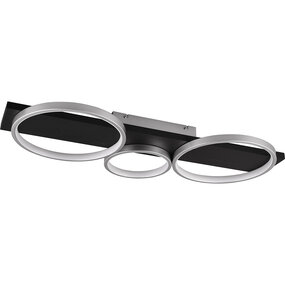 LED Plafondlamp Trion Rameda 33W Titaan Dimbaar 3000K LED Plafondlamp Trion Rameda 33W Titaan Dimbaar 3000K