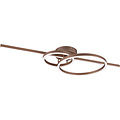 LED Ceiling Light - Trion Atilla - 54W - Adjustable Color - Dimmable - Coffee - Metal