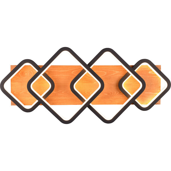 HLW LED LED Plafondlamp - Plafondverlichting - Trion Aram - 36W - Warm Wit 3000K - Dimbaar - Rechthoek - Mat Zwart - Metaal HLW LED LED Plafondlamp - Plafondverlichting - Trion Aram - 36W - Warm Wit 3000K - Dimbaar - Rechthoek - Mat Zwart - Metaal