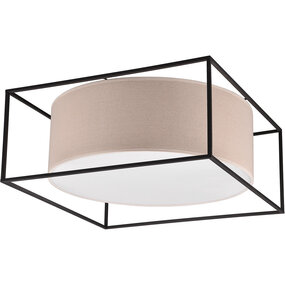 Trion Rocky LED plafondlamp 3x E27 mat zwart beige Trion Rocky LED plafondlamp 3x E27 mat zwart beige