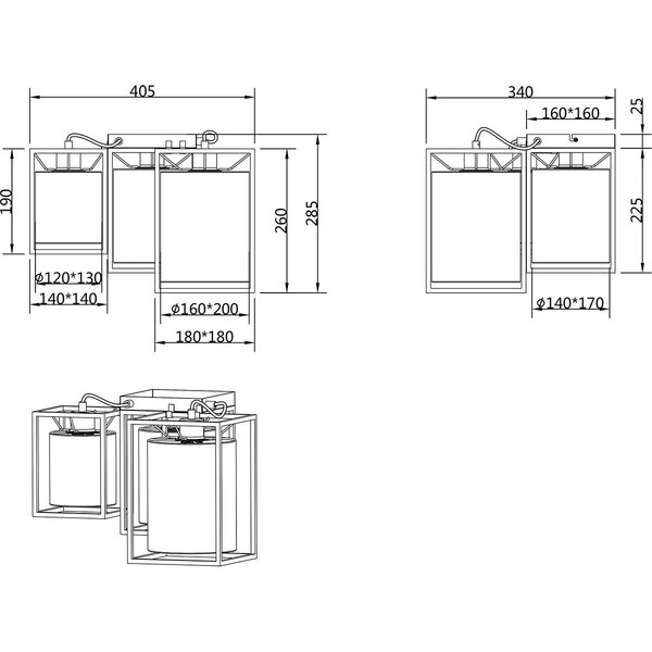 HLW LED LED Plafondlamp - Plafondverlichting - Trion Rocky - E27 Fitting - Industrieel - Mat Zwart - Metaal - HLW LED LED Plafondlamp - Plafondverlichting - Trion Rocky - E27 Fitting - Industrieel - Mat Zwart - Metaal -